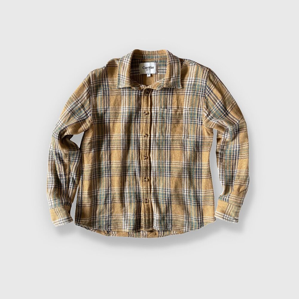 Corridor Stag Acid Plaid Long-Sleeve Shirt
